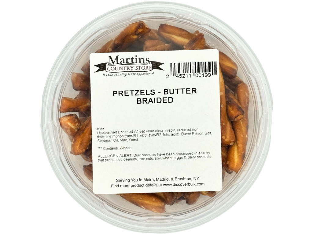 Martin's Country Store LLC - Wholesale Pretzels - BUTTER BRAIDED PRETZELS 8oz3