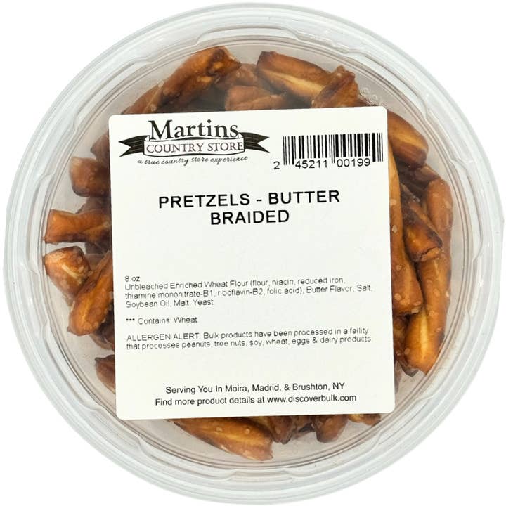 Martin's Country Store LLC - Wholesale Pretzels - BUTTER BRAIDED PRETZELS 8oz3