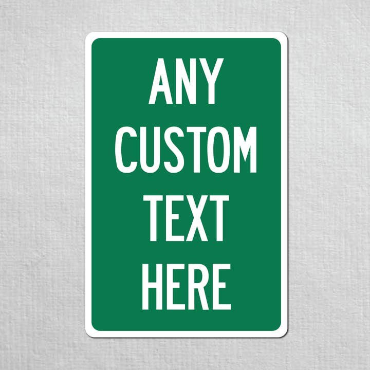 12 x 18 „brugerdefineret metal gadeskilt for engroshandel hos The Great Canadian Company