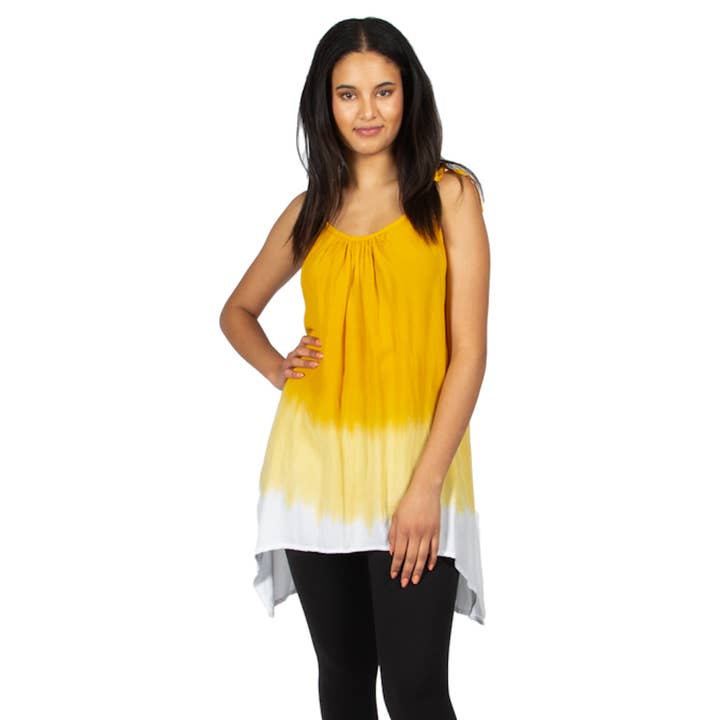 Yellow Ombre Tank Top for wholesale by Suzie Blue Canada