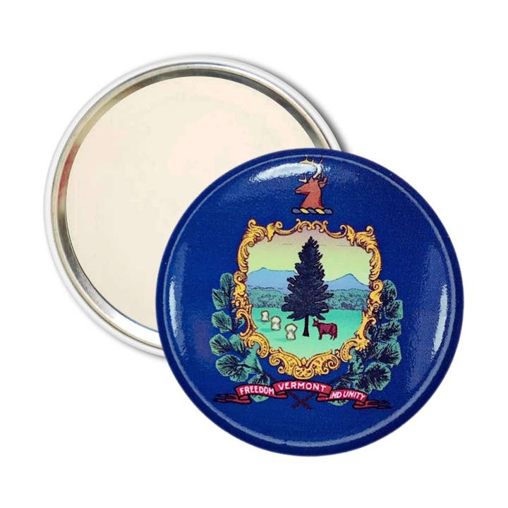 Pocket Mirror - Vermont State Flag - USA for wholesale by Astur Pins