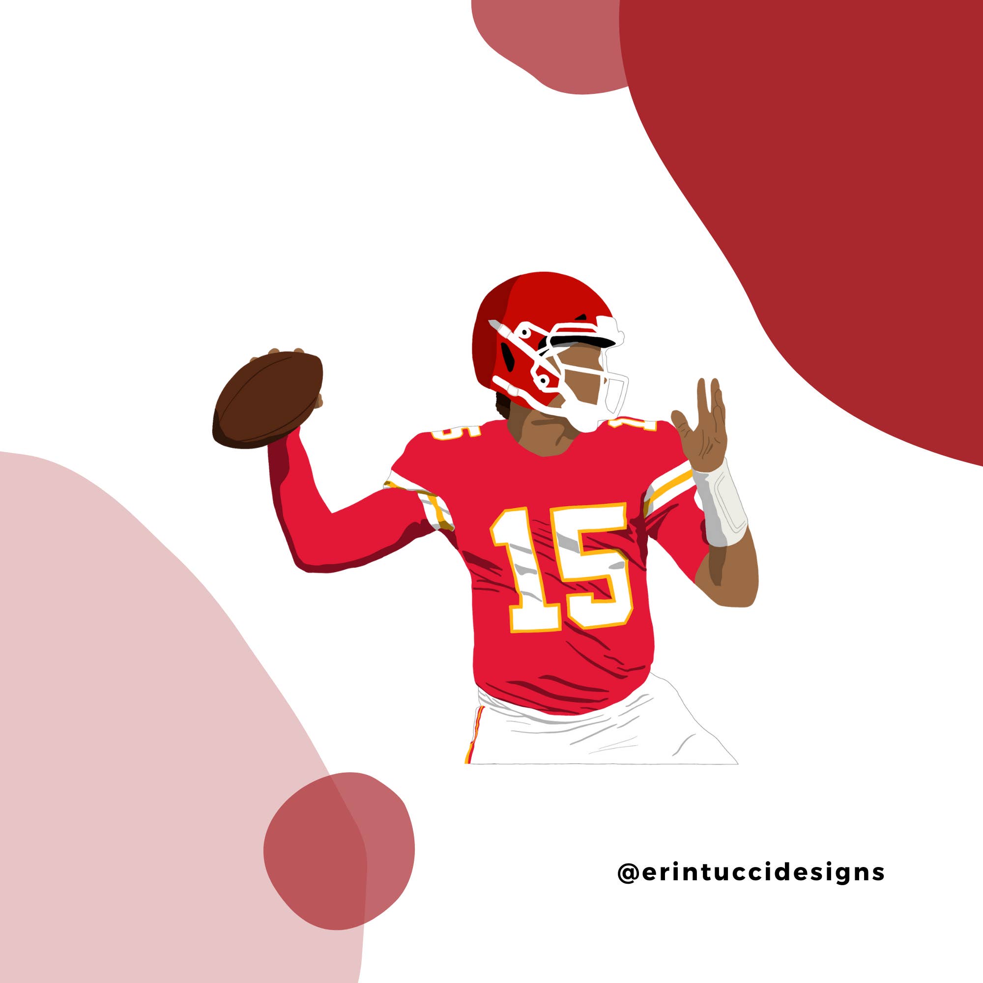 Erin Tucci Designs - Wholesale Sticker - Patrick Mahomes Sticker