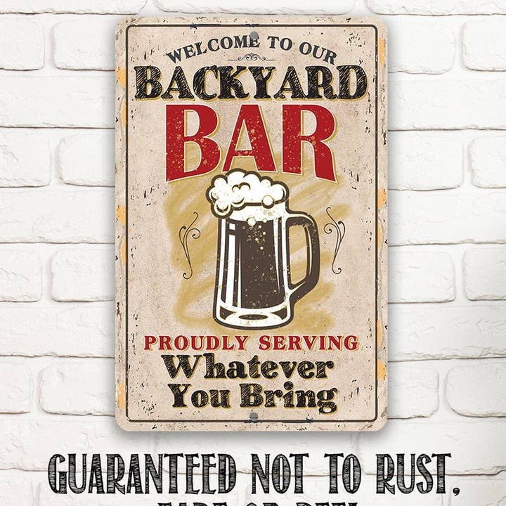 Lone Star Art Metal Signs - Wholesale Sign - Backyard Bar - Metal Sign8