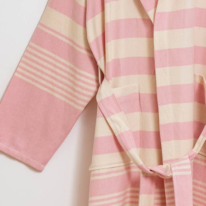 Kikoya - Wholesale Robe - Unisex - Bathrobe Turkish Cotton LightWeight Summer Hood Kimono Robe 11