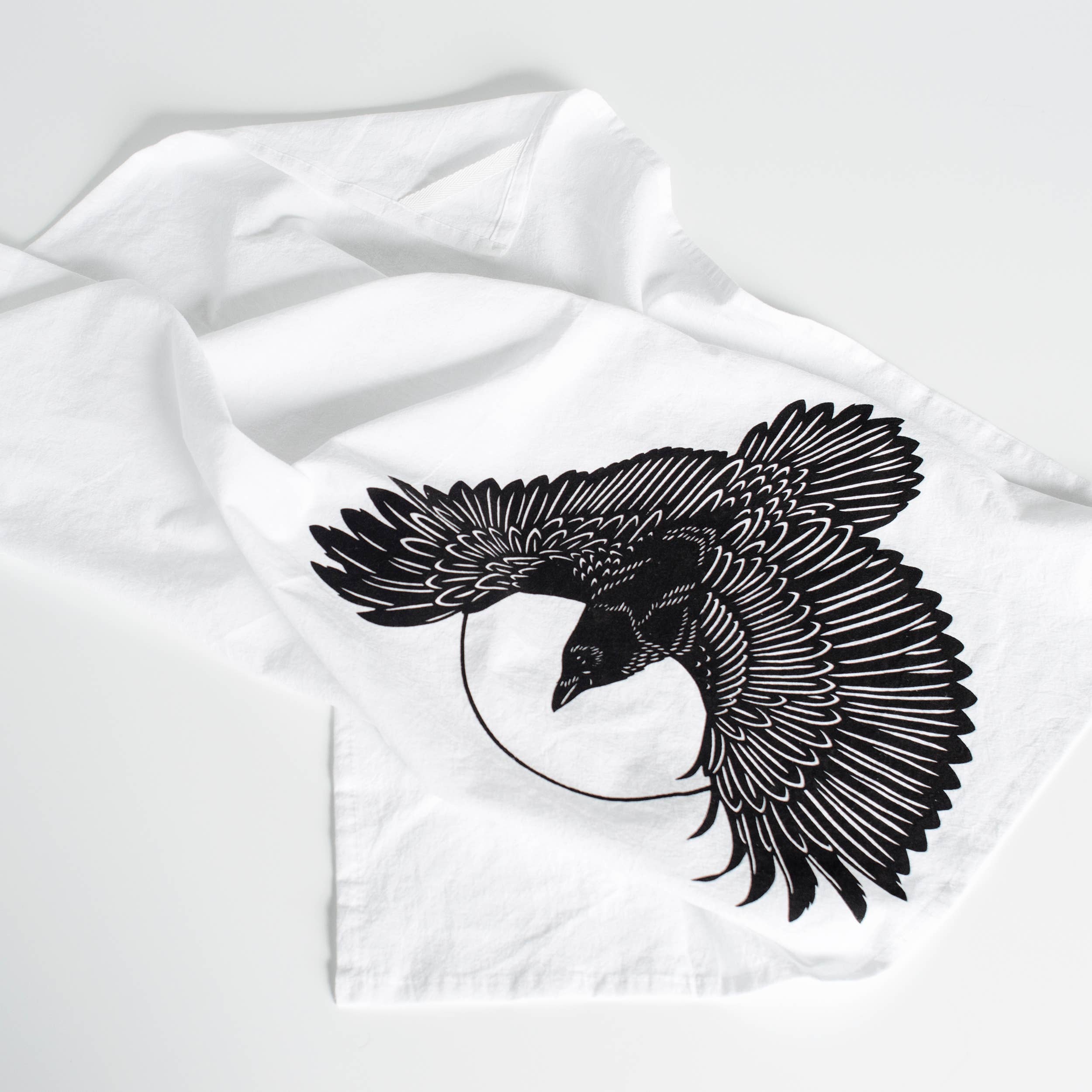 Bird Mafia - Wholesale Tea Towel - Crow Flour Sack Towel2