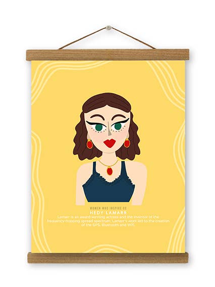 Hedy Lamarr (Inspiring Women) Art Print for wholesale by IMPAPER