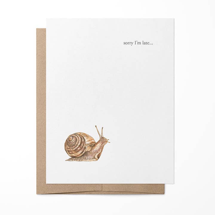 Snail Greeting Card for wholesale by Hey Hon
