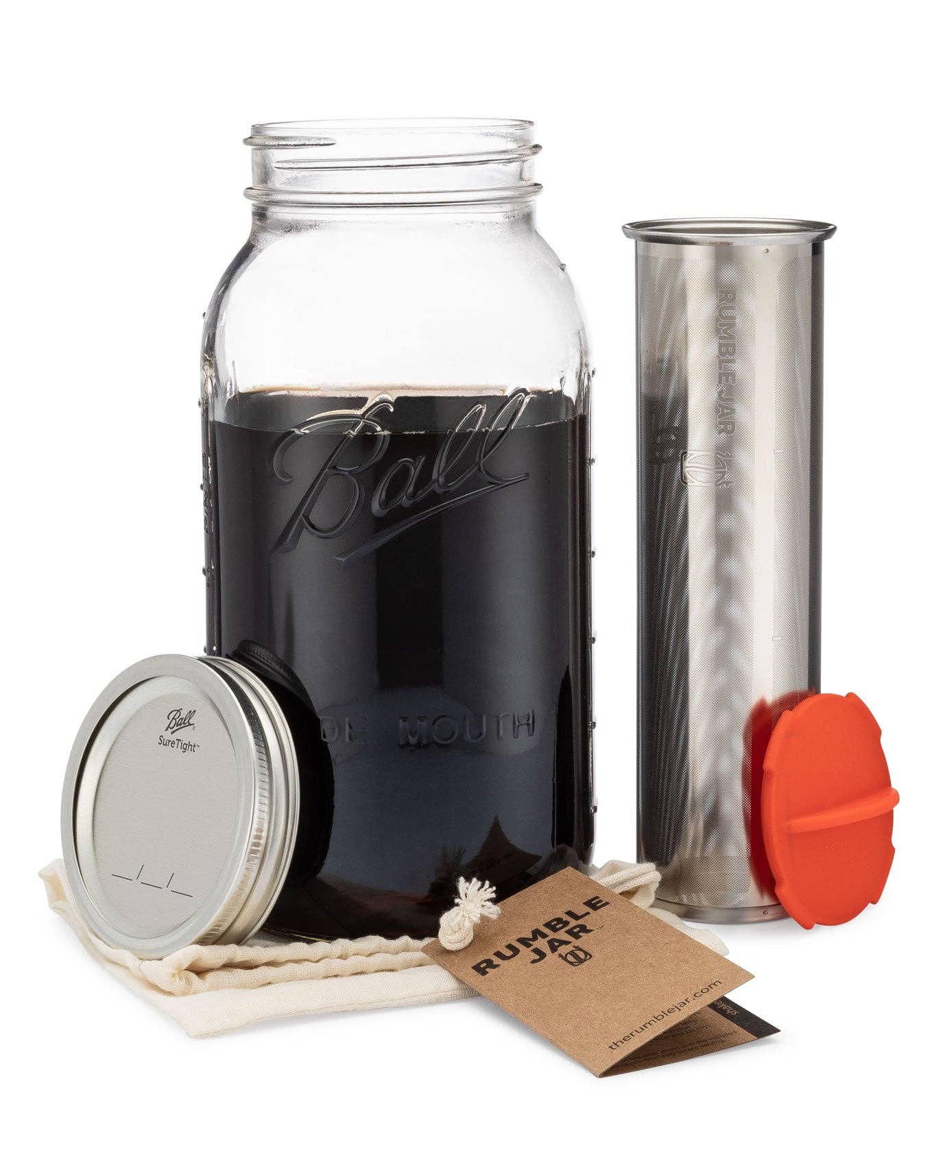 Rumble Jar - Wholesale Coffee Machine - Rumble Jar: Half gallon size (64oz), filter-only5
