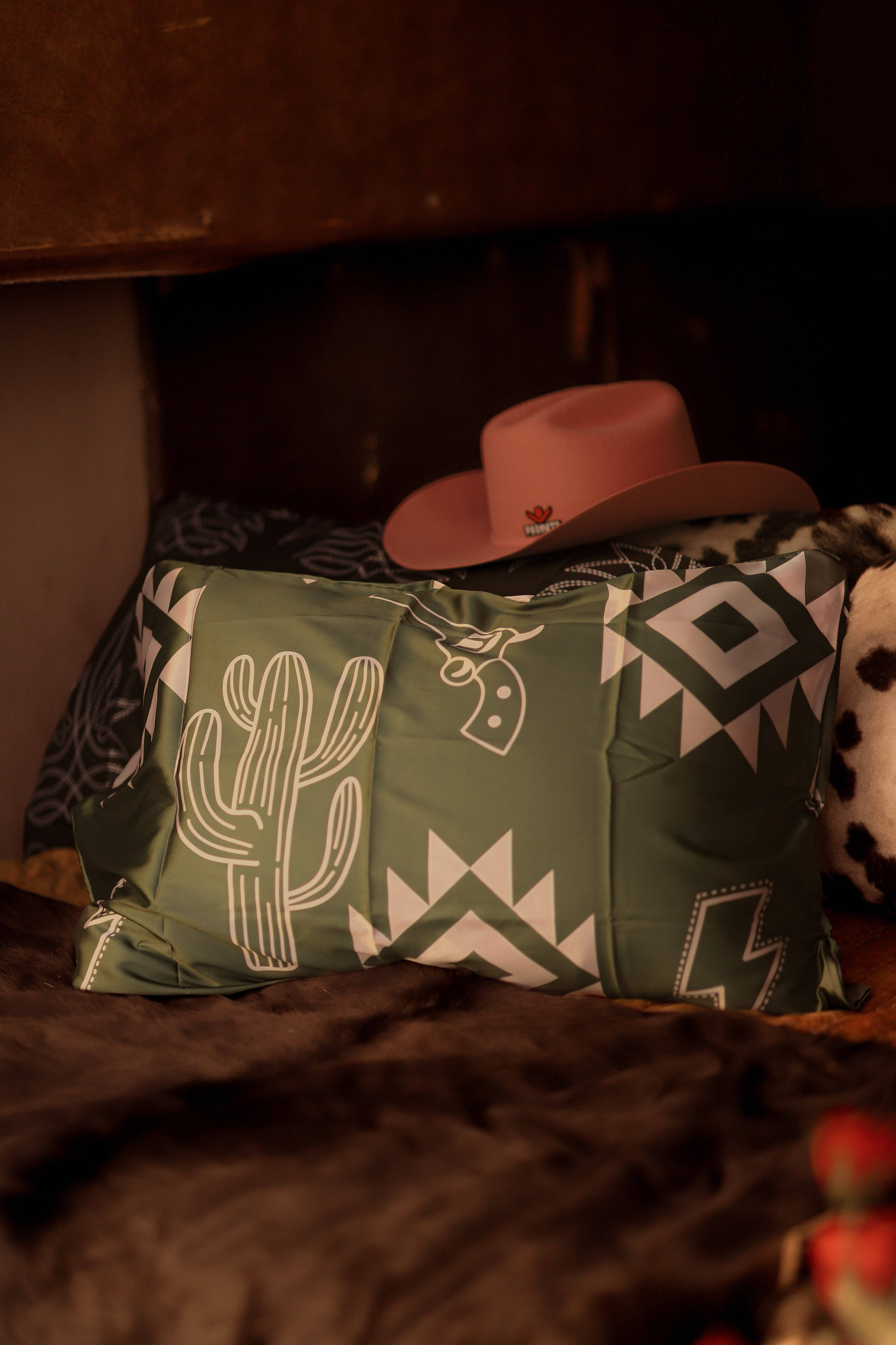 Southern Essentials by Ashley LLC - Wholesale Bedding Pillowcase/Sham - Cactus Cowboy Satin Pillow Case0