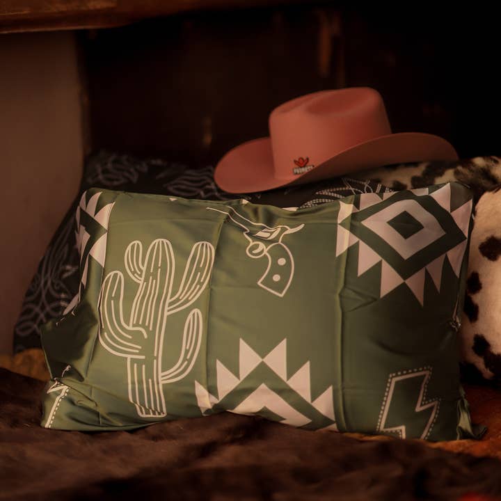 Southern Essentials by Ashley LLC - Wholesale Bedding Pillowcase/Sham - Cactus Cowboy Satin Pillow Case