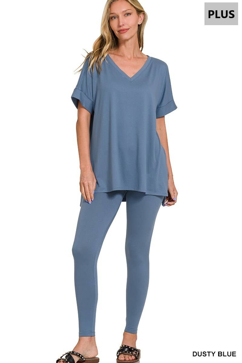 42POPS - Wholesale Lounge Set - Women's - `.Plus Microfiber Lounge Wear 2 Pc Set95