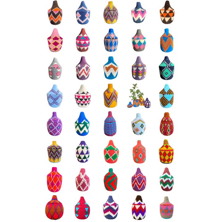 SOUK in the CITY - Wholesale Basket - Colorful Handmade Berber Baskets1
