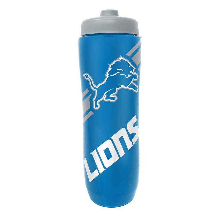 Party Animal, Inc. - Wholesale Water Bottle - Detroit Lions Squeezy Water Bottle
