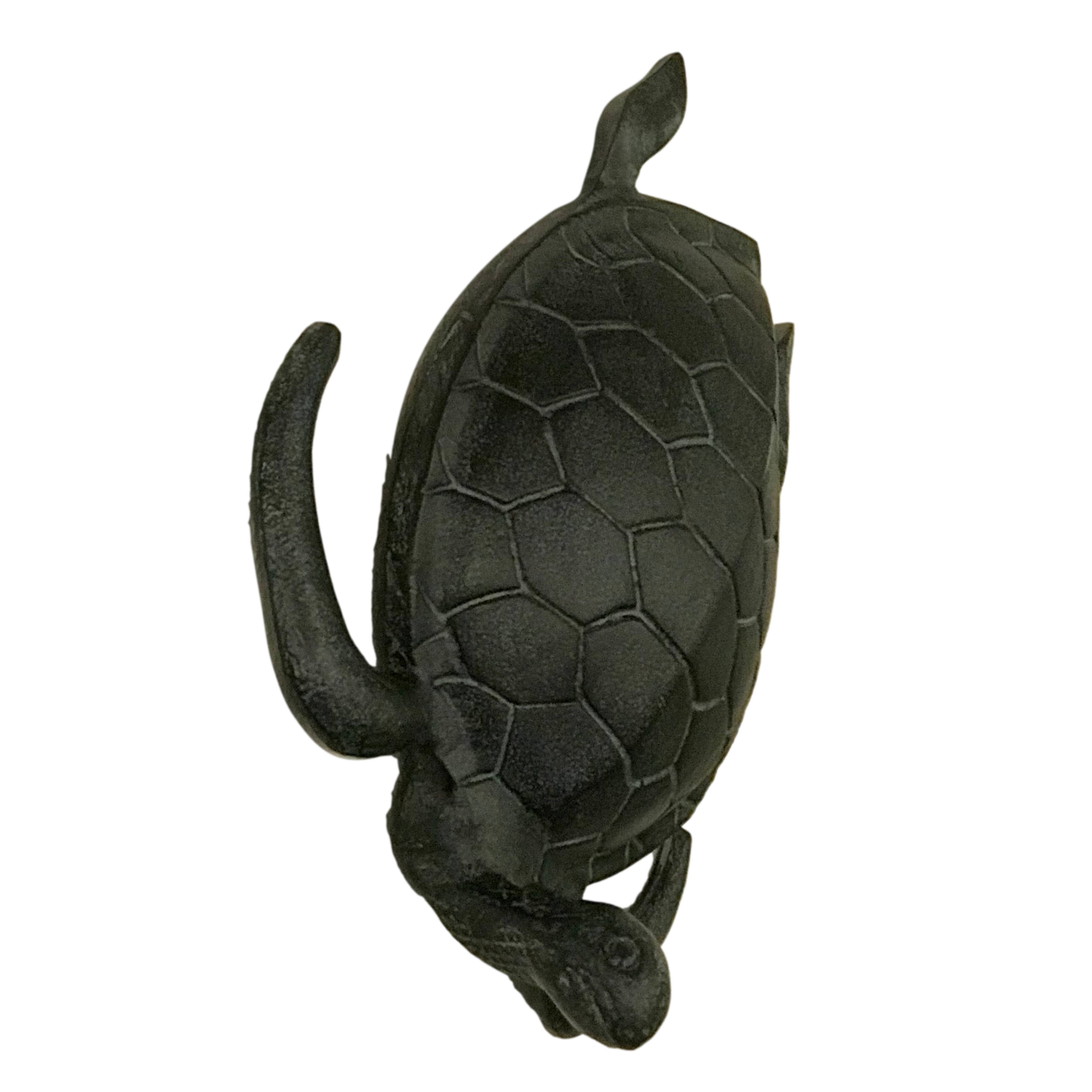 Wilco Home - Wholesale Wall Accent - Curious Sea Turtle Wall & Garden Decor in Cast Aluminum4