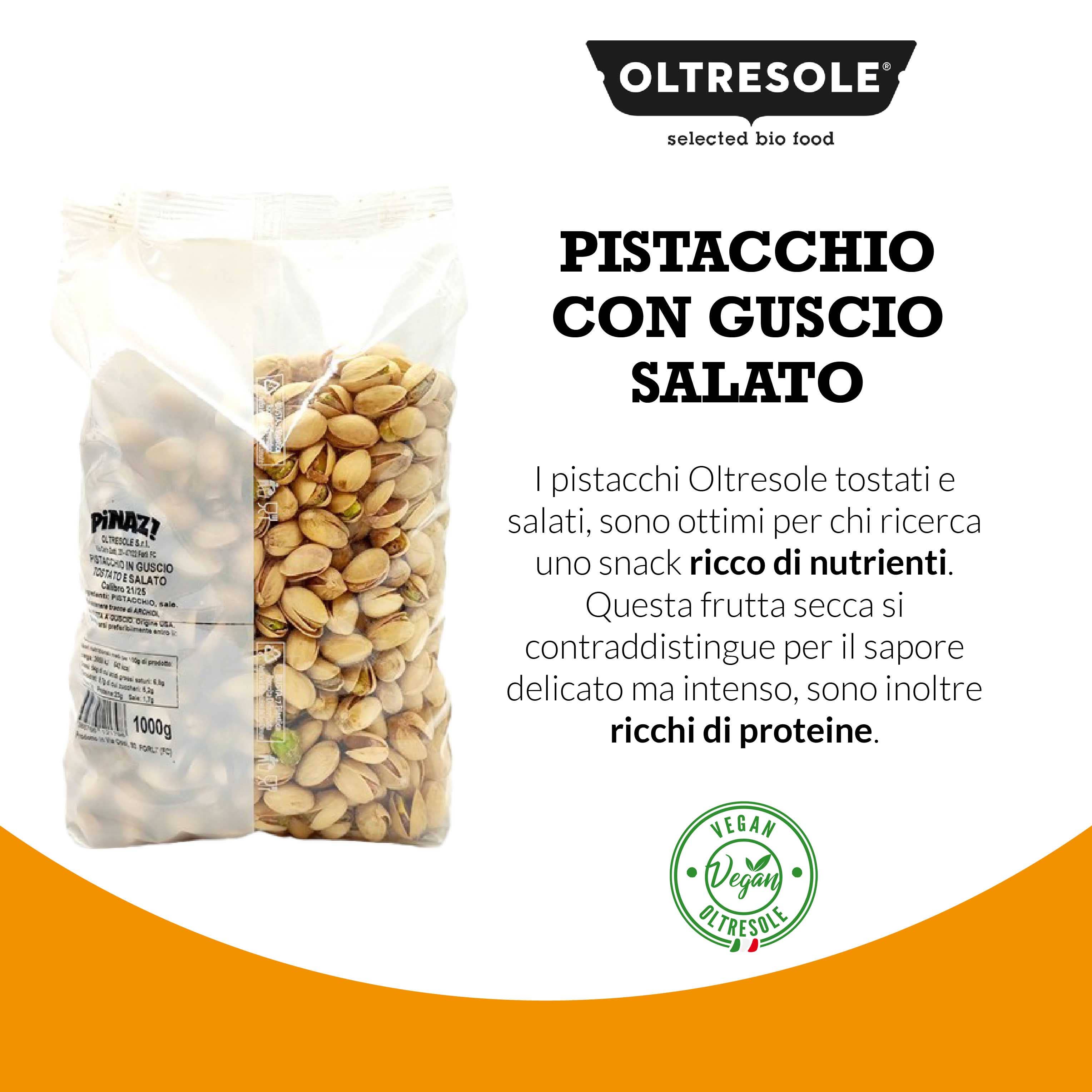 Oltresole - Wholesale Nuts - ROASTED SALTED PISTACHIOS WITH SHELL 1 Kg5