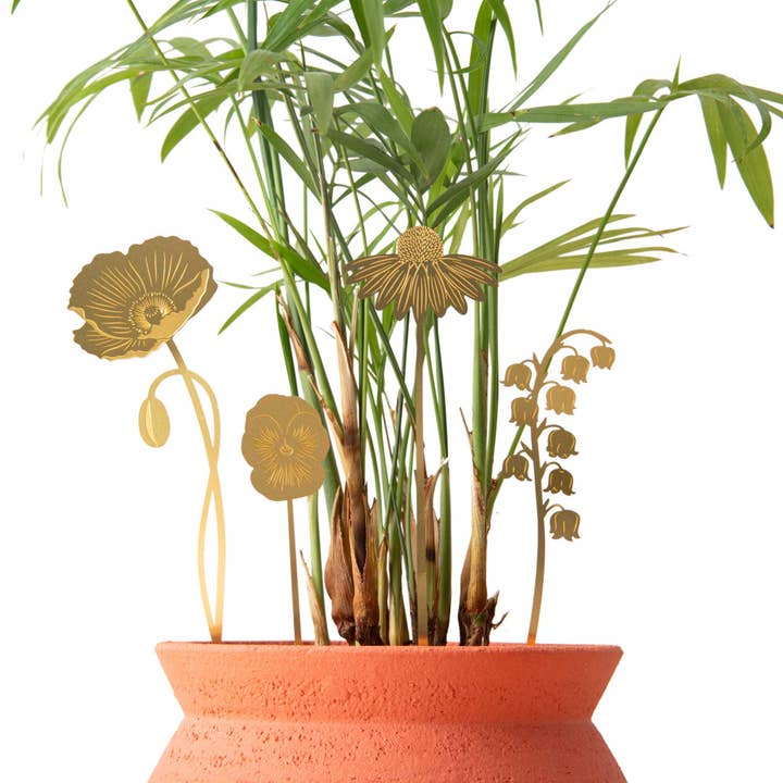 Another Studio - Wholesale Ornament - Brass Blooms Garden, gold home decor, metal flowers