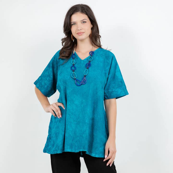 Haut en gaze de coton 100 % Delphine OSFM pour la vente par Cottonways