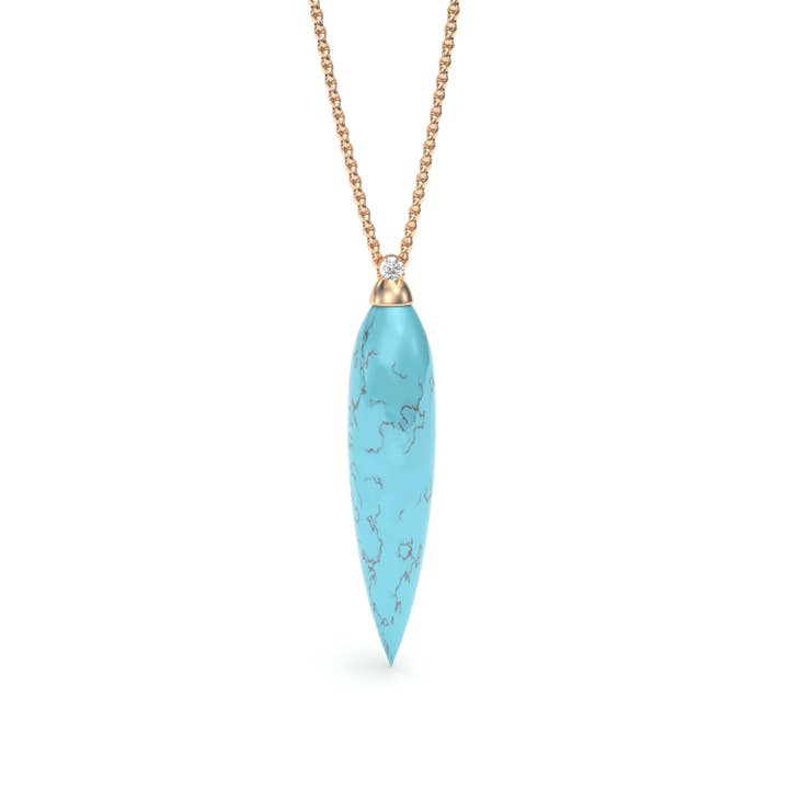 Ciondolo TURCHESE E DIAMANTI per la vendita all'ingrosso da parte di MARCELLO RICCIO