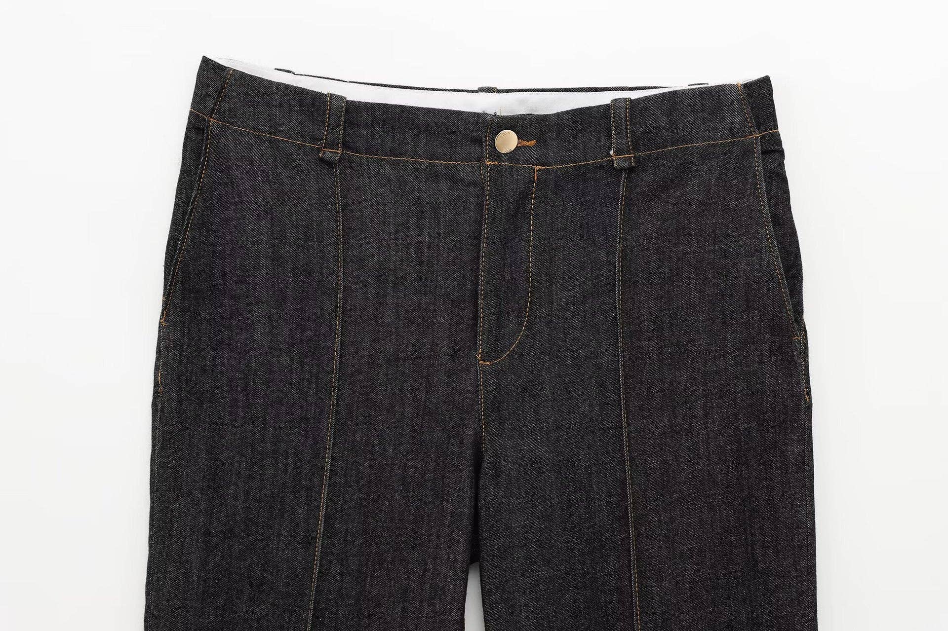 Marayn - Wholesale Top & Pant Set (NOT Loungewear) - Women's - Spring Denim Set Chic Womens Long Sleeve Outfit15