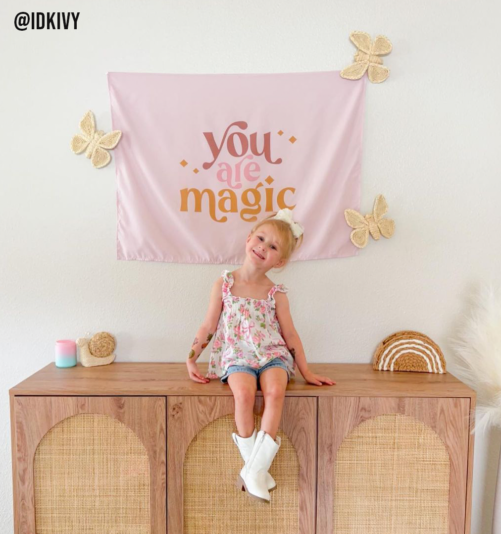 Cherrypick - Vendita all'ingrosso Striscione - Bambini e neonati - You Are Magic - Bandiera da appendere alla parete della stanza delle ragazze9