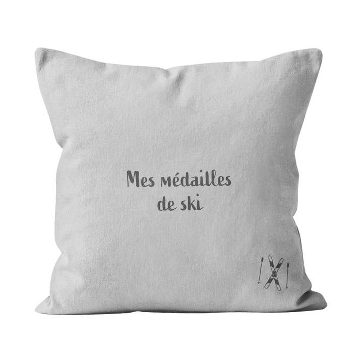 Ski medal cushion for wholesale by Coast and Valley