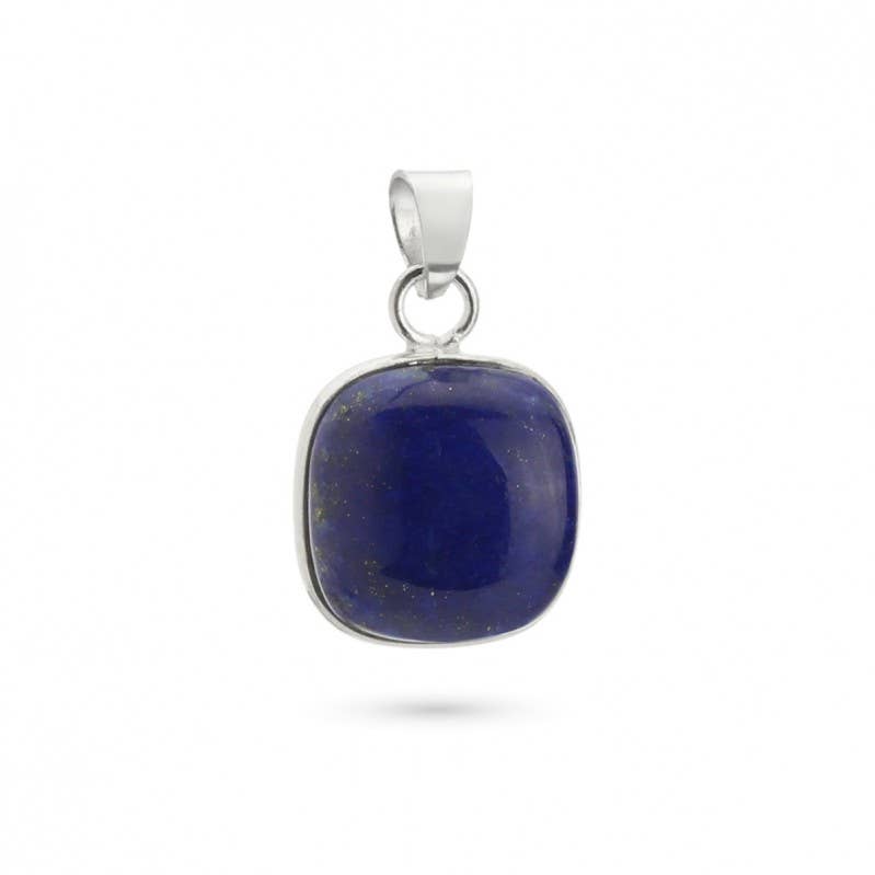 UniArt - Wholesale Individual Charm/Pendant - Silver Pendant with Stone, Basic Cushion Model4