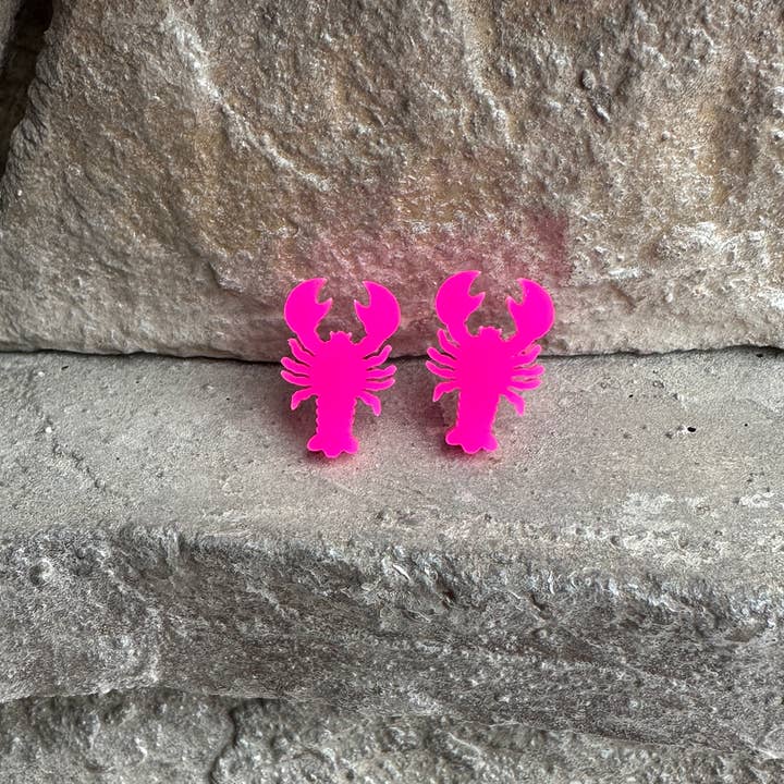 Laser & Color Designs LLC - Vente Clous d'oreille - Boucles d'oreilles écrevisses homard, boucles d'oreilles Mardi Gras, été3