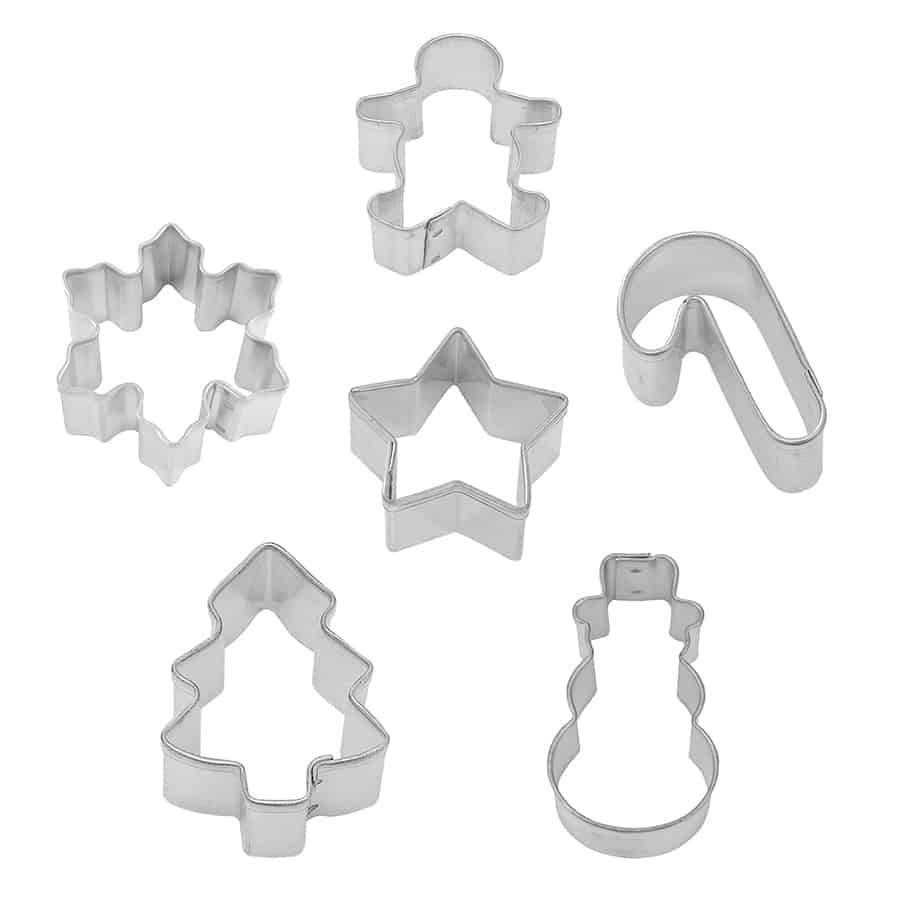 R&M International - Wholesale Cookie Cutter - Mini Christmas 6 PC Cookie Cutter Set on Wreath Card2