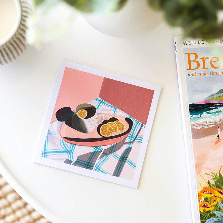 Té con limón - Miniimpresión artística para venta al por mayor de Elise Gow Designs