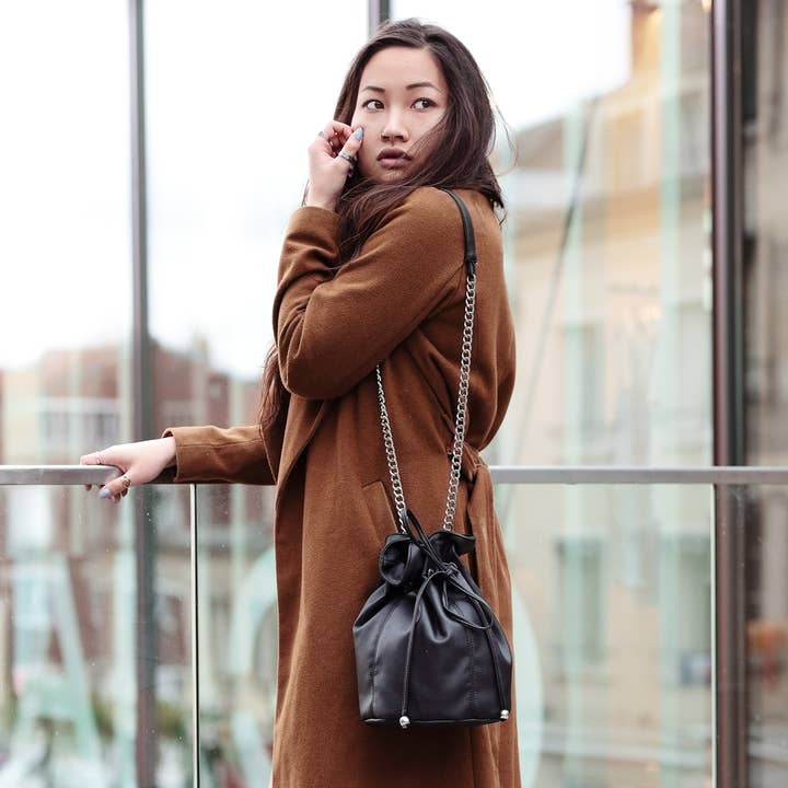 Paris Happy sort vegetabilsk pung taske for engroshandel hos MAGNETHIK