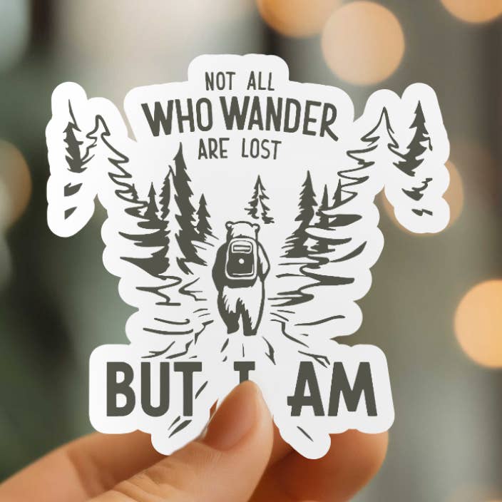 Lustiger Ich Bin Verloren Vinyl Aufkleber für den Großhandel von Mystical Monkey Toes