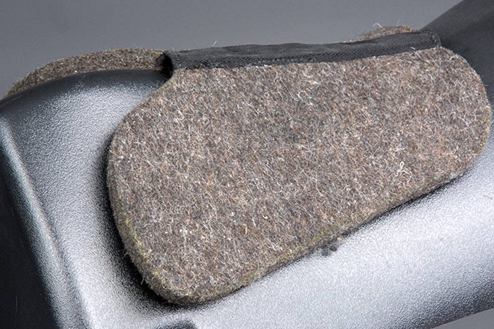 HILASON - Wholesale Horseback Riding Gear - HILASON Western Wool Felt Horse Saddle Pad W/ Distressed Wear Leather Made in USA | for Horses6