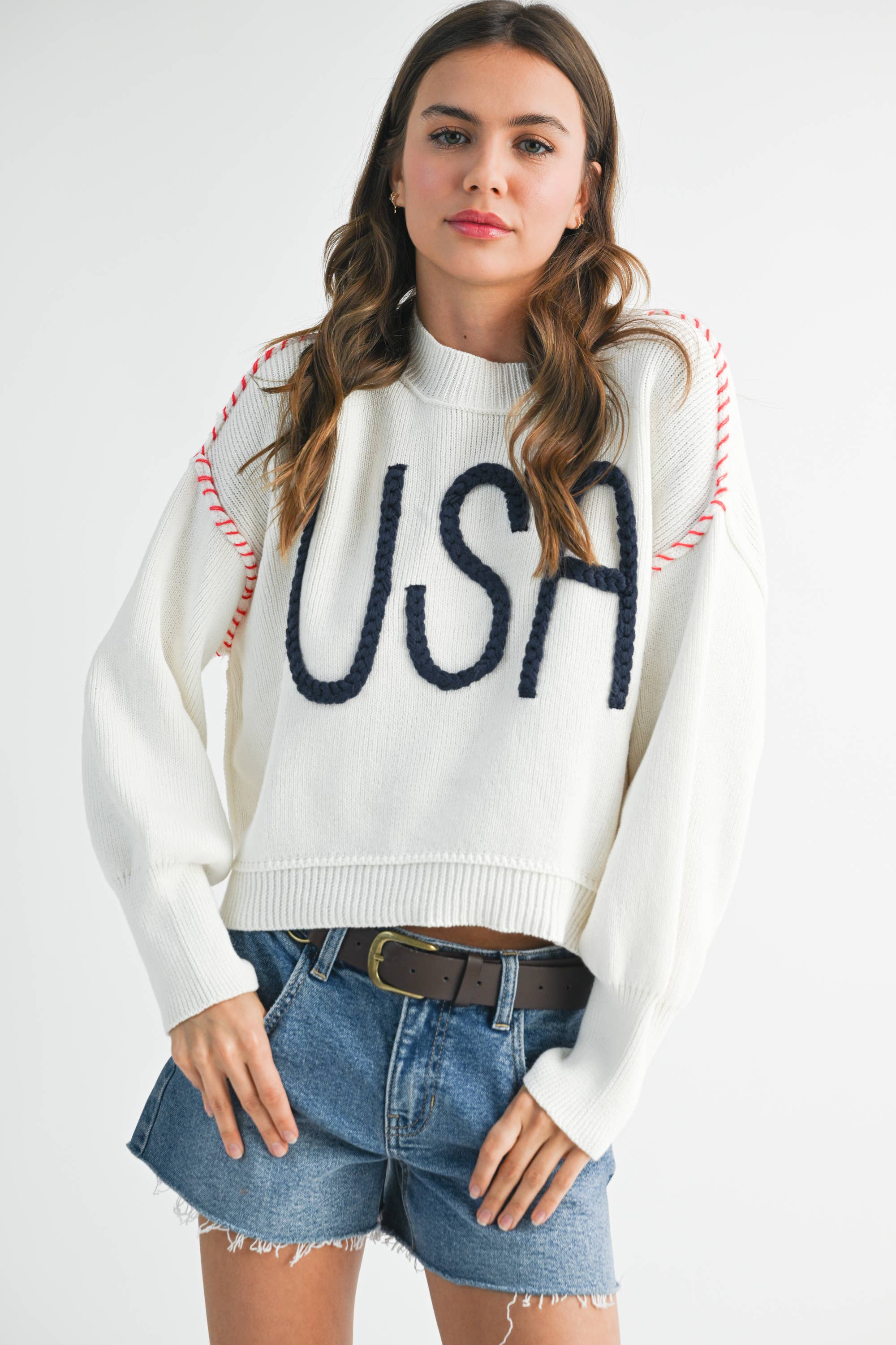 AEMI + CO - Wholesale Knit Sweater - Women's - 3249EK USA Sweater 214