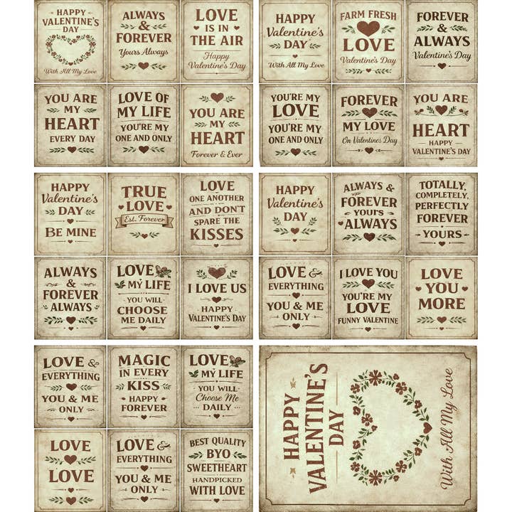 Liefdesbriefjes Rijstpapier, 8 x 10,5 inch (A4) voor wholesale door Craft Kreatively