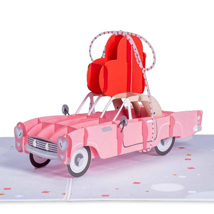 Love Car Pop Up Card for wholesale by Paper Love
