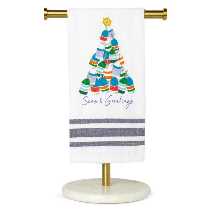 Seas & Greetings Handtuch Weiß/Mehrfarbig 20x28 für den Großhandel von The Royal Standard