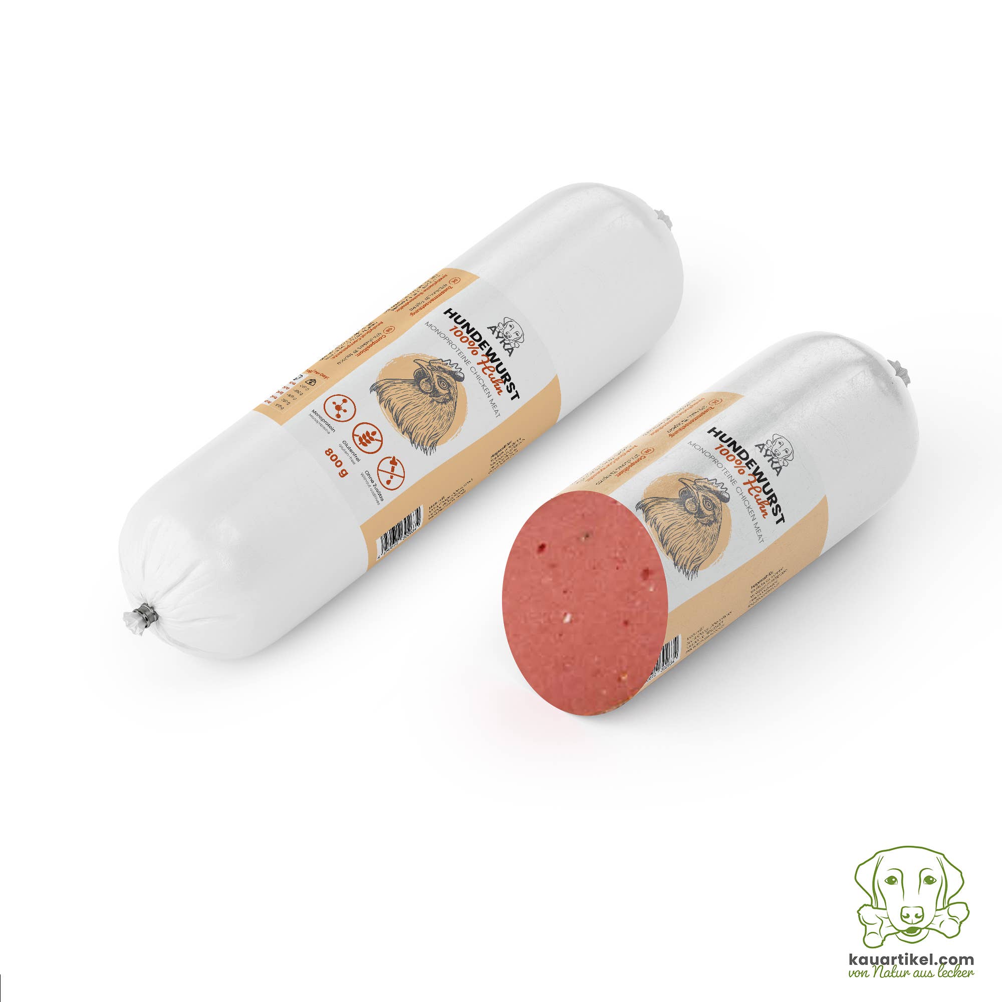 Kauartikel.com GmbH - Wholesale Pet Food - Dog - Ayka Dog Sausage Chicken2