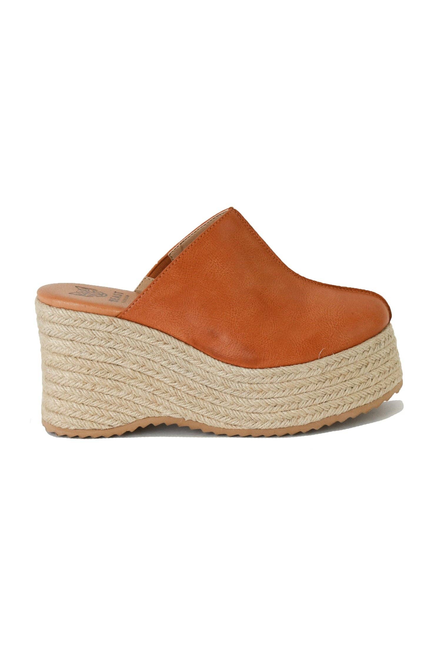 BEAST FASHION - Wholesale Wedges - Women's - NELLIE-01 Round Toe Espadrille Wedge Mule2
