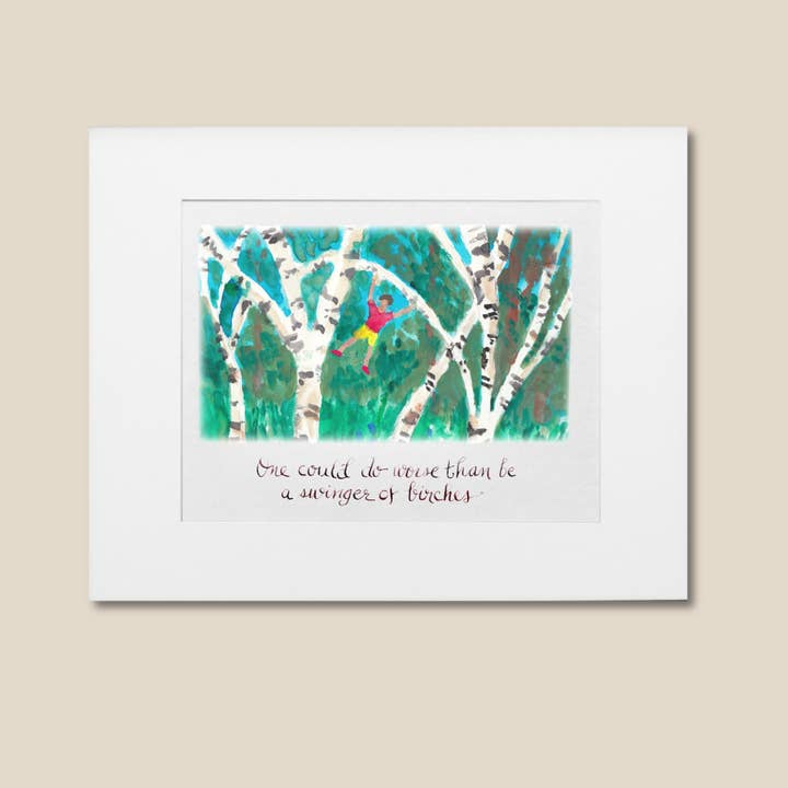 Literary Wall Art - Robert Frost Poem Matted 8x10 Art Print for wholesale by Mary Kunz Goldman