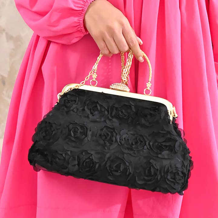 Sensibling Corp. - Wholesale Clutch Bag - Women's - Floral Evening Handbag / Clutch / Crossbody Bag