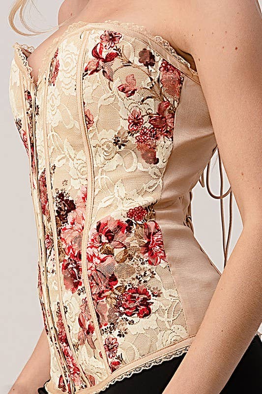 Lydia USA - Wholesale Corset - Women's - Lace Floral Corset4