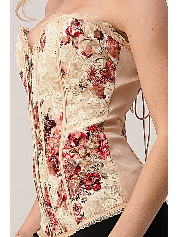 Lydia USA - Wholesale Corset - Women's - Lace Floral Corset4