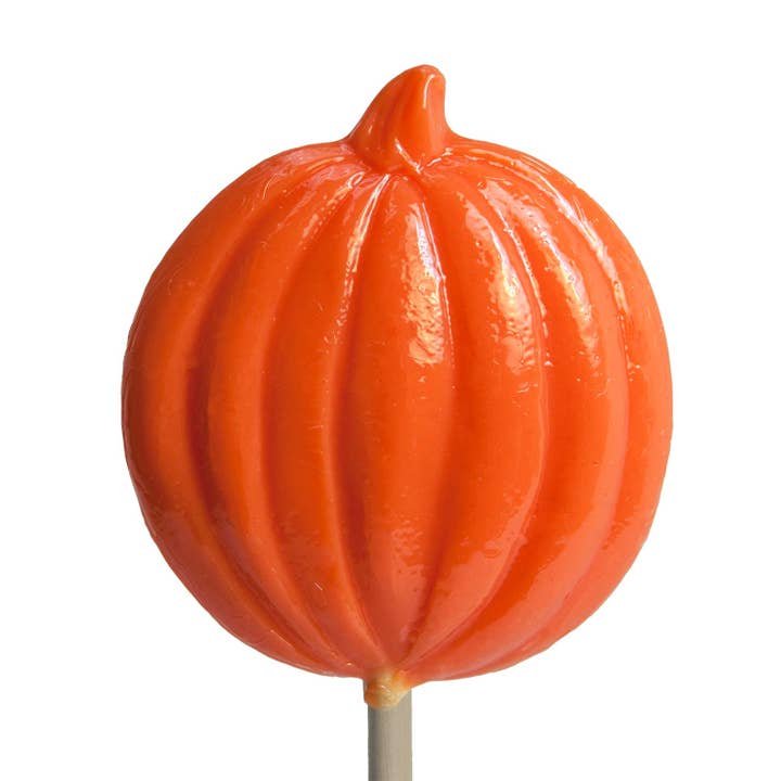 Harvest Pumpkin Lollipops for wholesale by Melville Candy Company