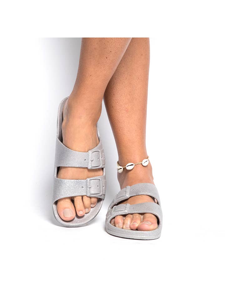 Cacatoès Carioca Glitters Grey Candy-scented Sandals-Women for wholesale on Faire1