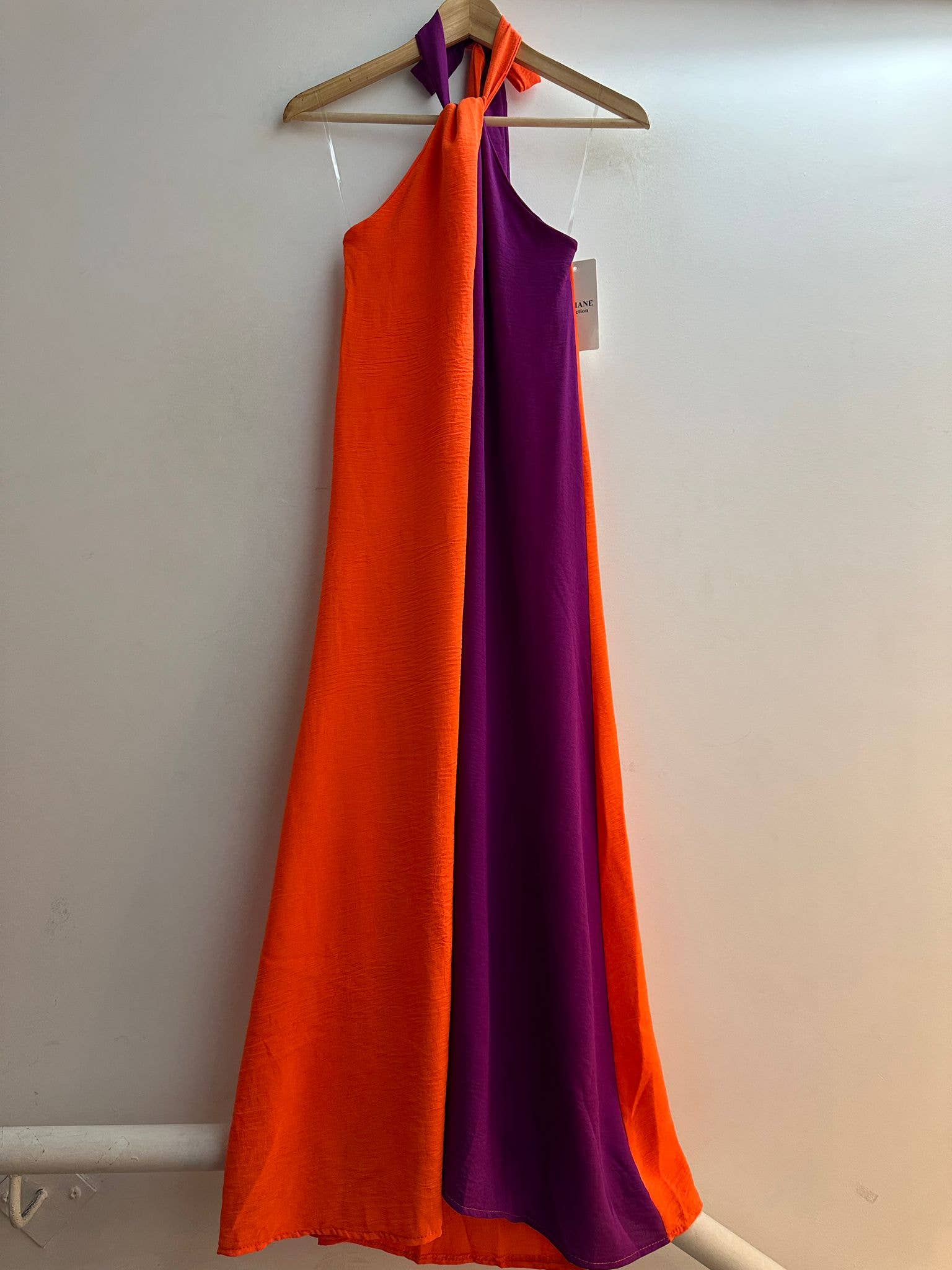 LORIANE - Wholesale Dress - Women's - 9593 One size bicolor long dress 1