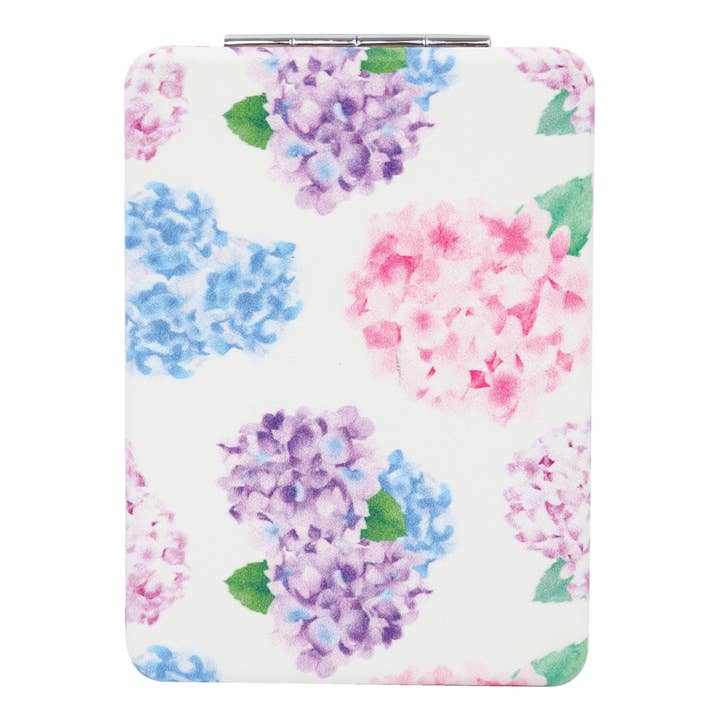 Hydrangeas folding mirror for wholesale by Wicked Sista Accessories