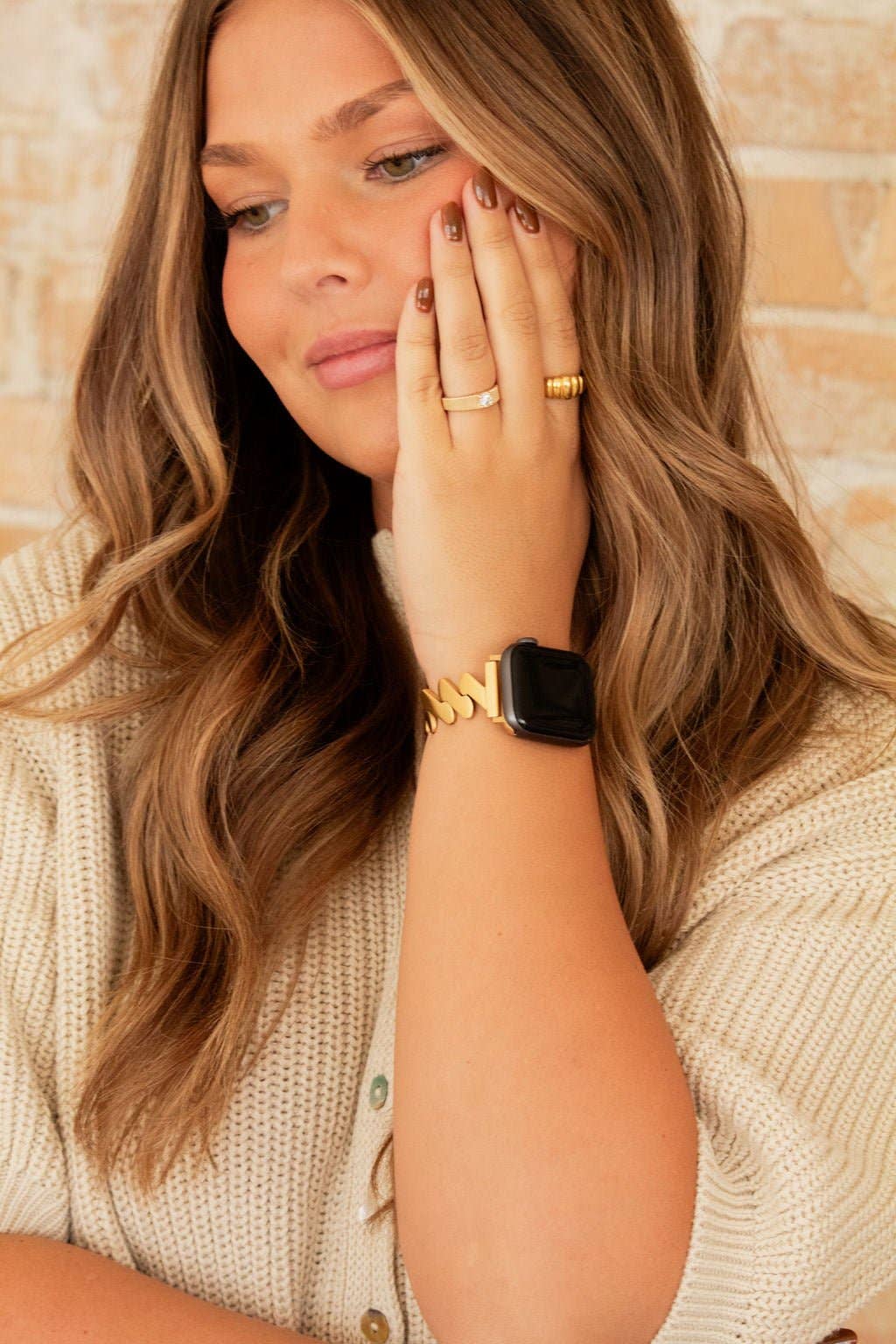 Shop Andi - Wholesale Watch Band/Strap - Women's - Squiggle Chain Gold Watch Band2