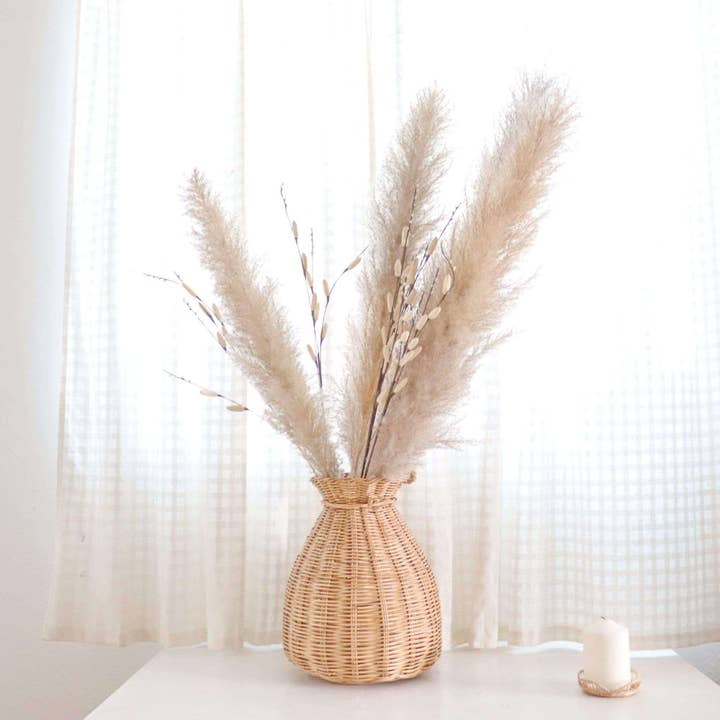 Thaihomeshop – wholesale Vase – WA RIN YA - Rattan Handwoven Vase1