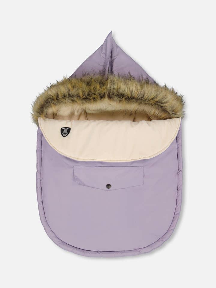 Buntingtas Ontworpen Voor Autostoel En Kinderwagen Paars Grijs voor wholesale door Deux par Deux