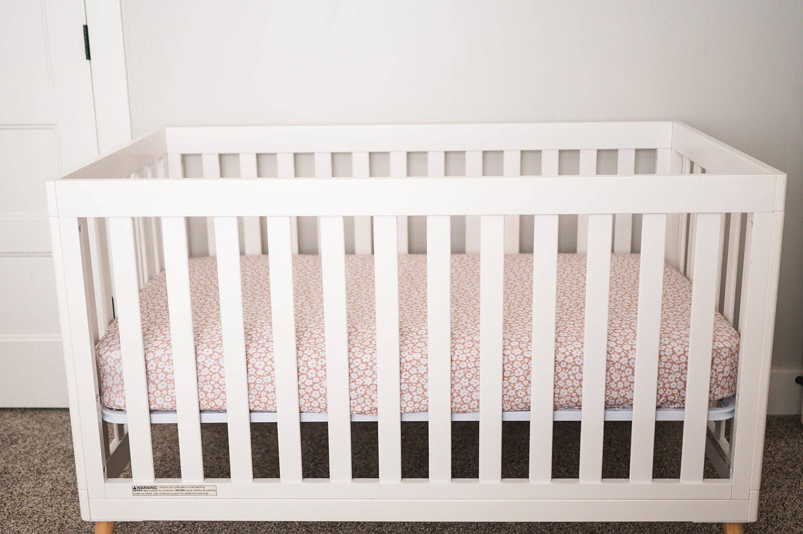 Harp Angel Boutique - Wholesale Cot/Crib Sheets - Bamboo Fitted Crib Sheet - Mocha Ditsy Floral4